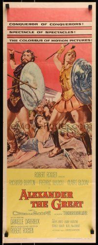 6k511 ALEXANDER THE GREAT insert '56 Richard Burton, Frederic March as Philip of Macedonia!