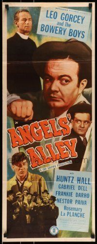 6k518 ANGELS' ALLEY insert '48 Leo Gorcey & The Bowery Boys, Darro stop car thieves!