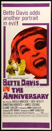 6k520 ANNIVERSARY insert '67 Bette Davis with funky eyepatch in another portrait in evil!