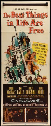 6k538 BEST THINGS IN LIFE ARE FREE insert '56 Michael Curtiz, Gordon MacRae, Sheree North!