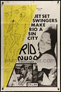 6t744 RIO NUDO 1sh '69 jet set swingers make Rio a sin city, sexy images!