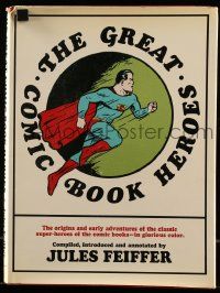 6x186 GREAT COMIC BOOK HEROES hardcover book '60s the origins & early adventures in color!