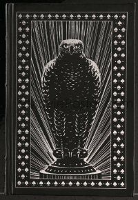 6x219 MALTESE FALCON hardcover book '87 Dashiell Hammett's novel that was made into a movie!