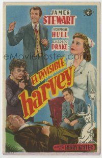 6x540 HARVEY Spanish herald '52 James Stewart, 6 foot imaginary rabbit, Josephine Hull, different!