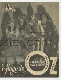 6x984 WIZARD OF OZ 4pg Spanish herald '45 Judy Garland, Jack Haley, Bert Lahr, Bolger, different!