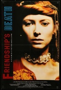 6y381 FRIENDSHIP'S DEATH English double crown '87 super close-up of gorgeous Tilda Swinton!