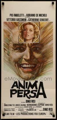 6y453 ANIMA PERSA Italian locandina '77 Vittorio Gassman, Catherine Deneuve, Piero Ermanno Iaia!