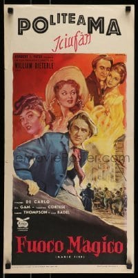 6y489 MAGIC FIRE Italian locandina '56 Dieterle, Yvonne De Carlo, Alan Badel as Richard Wagner!