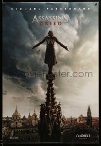 6z093 ASSASSIN'S CREED style B teaser DS 1sh 2016 Fassbender about to take a Leap of Faith!