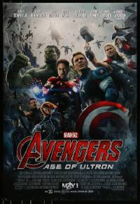 6z099 AVENGERS: AGE OF ULTRON advance DS 1sh 2015 Marvel Comics, Scarlett Johansson, Assemble!