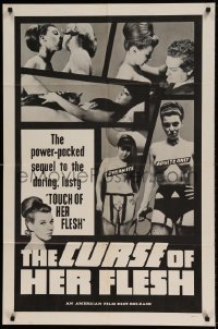 7b170 CURSE OF HER FLESH 1sh 1968 power-packed sequel to the daring lusty Touch of Her Flesh!