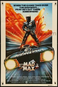 7b496 MAD MAX 1sh 1980 George Miller post-apocalyptic classic, art of Mel Gibson by Hamagami!