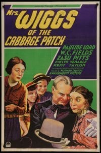 7b547 MRS. WIGGS OF THE CABBAGE PATCH 1sh 1934 stone litho of W.C. Fields with kids & Zasu Pitts!