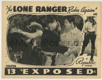 7c485 LONE RANGER RIDES AGAIN chapter 13 LC 1939 Robert Livingston & Chief Thunder-Cloud w/bad guys!