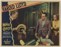 7c531 MOVIE CRAZY LC 1932 Constance Cummings watches Spencer Charters ruins Harold Lloyd's hat!