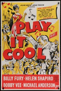 7r664 PLAY IT COOL English 1sh 1963 Michael Winner directed, different art of rocker Bobby Vee!