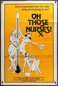 7r624 OH THOSE NURSES 1sh 1982 Lisa Thatcher, Merle Michaels, April May & Ron Jeremy!