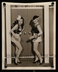 7s914 COLLEGE RHYTHM 2 8x10 key book stills 1934 Norman Taurog football musical, sexy women!