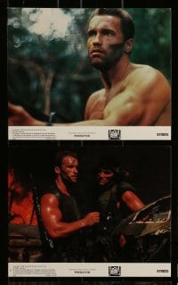 7s107 PREDATOR 8 8x10 mini LCs 1987 sci-fi, Arnold Schwarzenegger hunter alien classic!