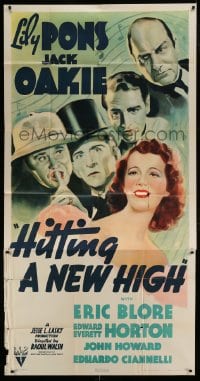 7t755 HITTING A NEW HIGH 3sh 1937 art of sexy Lily Pons, Jack Oakie & Edward Everett Horton!