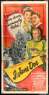 7t762 I JANE DOE 3sh 1948 Vera Ralston & Ruth Hussey, married to Carroll at same time!