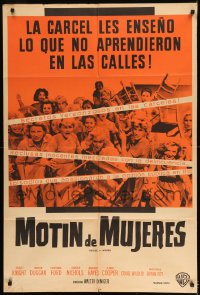 7t325 HOUSE OF WOMEN Argentinean 1962 Walter Doniger, women's prison, wild female convicts!