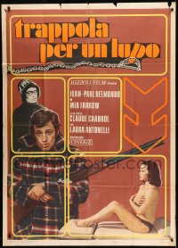 7t485 HIGH HEELS Italian 1p 1972 Claude Chabrol's Docteur Popaul, Jean-Paul Belmondo & Mia Farrow!