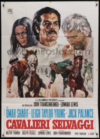 7t487 HORSEMEN Italian 1p 1971 John Frankenheimer directed, Omar Sharif, Jack Palance, Mos art!