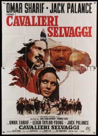 7t173 HORSEMEN Italian 2p 1971 John Frankenheimer directed, Omar Sharif, Jack Palance, Ferracci art!