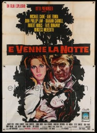 7t176 HURRY SUNDOWN Italian 2p 1967 Otto Preminger, different art of Michael Caine & Jane Fonda!