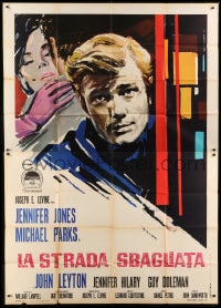 7t178 IDOL Italian 2p 1967 different art of Jennifer Jones & Michael Parks!