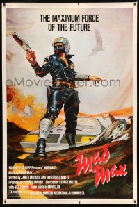 7w231 MAD MAX 40x60 1980 George Miller post-apocalyptic classic, Garland art of Mel Gibson!