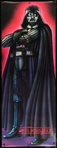 7w259 RETURN OF THE JEDI 26x70 commercial poster 1983 full-length art of Darth Vader!