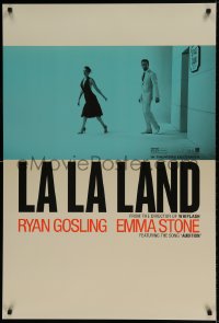 7w638 LA LA LAND teaser DS 1sh 2016 Ryan Gosling & Emma Stone leaving stage door, featuring Audition