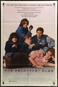 7y108 BREAKFAST CLUB 1sh 1985 John Hughes, Estevez, Molly Ringwald, Judd Nelson, cult classic!