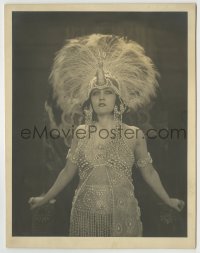 8a368 GLORIA SWANSON deluxe 7.5x9.75 still 1919 incredible dress by Karl Struss from Male & Female!