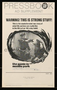 8d317 PANIC IN NEEDLE PARK pressbook 1971 Al Pacino & Kitty Winn are heroin addicts in love!