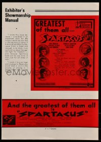 8d404 SPARTACUS Australian pressbook 1962 classic Kubrick & Kirk Douglas, winner of 4 Oscars!