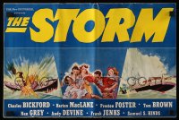 8d416 STORM pressbook 1938 Charles Bickford, Barton MacLane & Preston Foster at sea in foul weather!