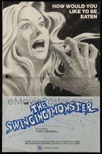 8d427 SWINGING MONSTER pressbook 1976 Italian horror, great art, how would you like to be eaten!