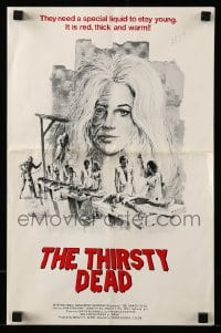 8d433 THIRSTY DEAD pressbook 1974 they need a special red, thick & warm liquid to stay young!