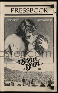 8d412 STAR IS BORN pressbook 1977 Kris Kristofferson, Barbra Streisand, rock & roll concert image!