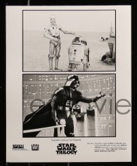 8d928 STAR WARS TRILOGY presskit w/ 8 stills 1997 George Lucas classic, Mark Hamill, Harrison Ford!