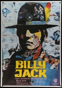 8f527 BILLY JACK French 1p 1971 Tom Laughlin, Delores Taylor, cool colorful Piero Ermanno Iaia art!