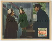 8k785 MIRACLE ON 34th STREET LC #7 1947 Maureen O'Hara, John Payne & Natalie Wood at movie's climax!