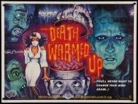 8p355 DEATH WARMED UP British quad 1985 only one life to live... but many ways to die, Humphreys art