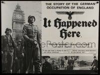 8p384 IT HAPPENED HERE British quad 1966 by director Kevin Brownlow, Hitler's England!