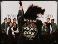 8p423 SCHOOL OF ROCK teaser DS British quad 2004 Black teaches 5th grade school kids rock 'n' roll!