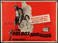 8p441 TOOLBOX MURDERS British quad 1979 Dennis Donnelly directed horror, sexy art of woman attacked