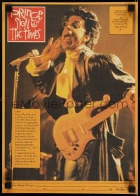 8p196 SIGN 'O' THE TIMES East German 11x16 1988 rock and roll concert, image of Prince w/guitar!